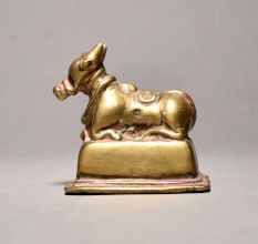 Sitting Bull (nandi) In Pure Brass Material