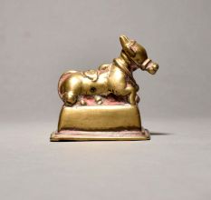 Sitting Bull (nandi) In Pure Brass Material
