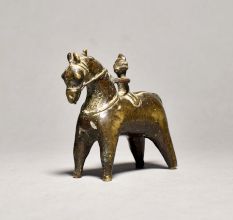 Tribal Art Beautiful Horse In Brass Material