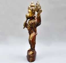 Lord Hanuman In Standing Pose Of Brass Material