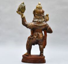 Lord Hanuman In Standing Pose Of Brass Material