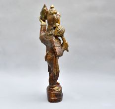 Lord Hanuman In Standing Pose Of Brass Material