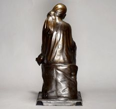 Sitting Figure Of Sai Ram In Brass Material