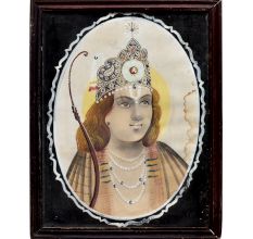 Paper Painting Of Lord Rama Ji with Beautiful Work