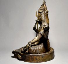 Sitting Lord Shiva On Yoni Stand In Himalayan Art