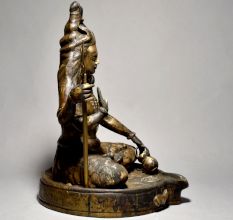 Sitting Lord Shiva On Yoni Stand In Himalayan Art