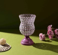 Crystal Rose Blossom Accent (Heather Rose)