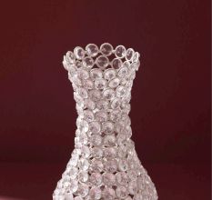 Radiant Crystal Bloom Showpiece (Pristine White)