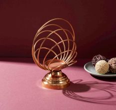 Copper Orb Candle Cradle
