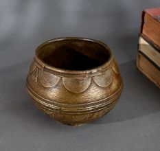 Odisha Brass Measuring Pot Handcrafted Traditional Indian Vessel