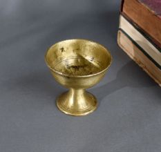 Traditional Vintage Brass Kumkum Pot for Pooja & Home Decor
