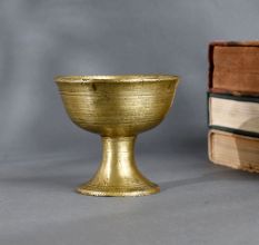 Traditional Vintage Brass Kumkum Pot for Pooja & Home Decor