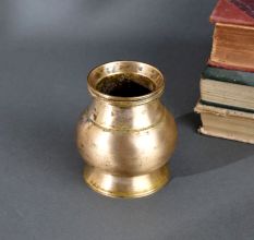 Traditional Brass Holy Water Pot Handcrafted Pooja Kalash for Rituals & Decor