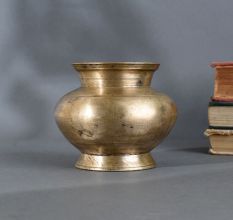 Antique Brass Holy Water Pot Traditional Handcrafted Indian Lota