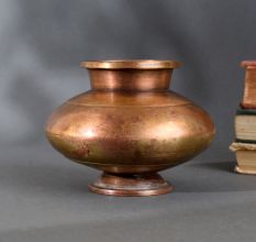 Antique Finish Brass Holy Water Pot Handcrafted Indian Lota