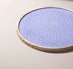 Celestial Pond-Inspired Wooden Platter