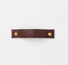 Handmade Brown Leather Drawer Pull Door Handle