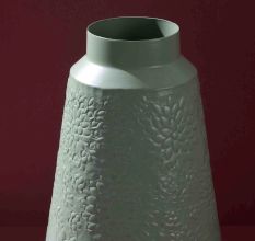 Floral Embrace Iron Vase