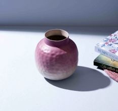 Ombre Bloom Iron Vase