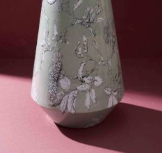 Tranquil Petals Iron Vase