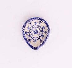 Designer Blue and White Ceramic Diwali Diya-Pack of 3