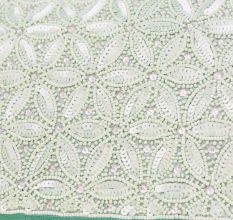 Celestial Bloom Hand-Embroidered Clutch with Elegant Chain Strap