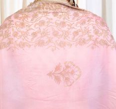 Peach blouse with Sharara Set