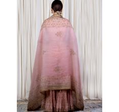 Peach blouse with Sharara Set