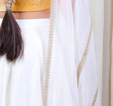 Off White Lehenga Set with Hand Embroidery