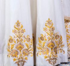 Off White Lehenga Set with Hand Embroidery