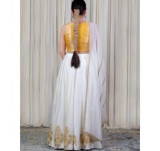 Off White Lehenga Set with Hand Embroidery