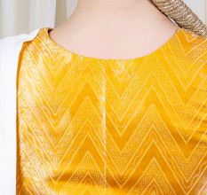 Off White Saree with Hand Embroidery