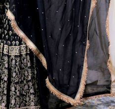 Black blouse with Sharara Set