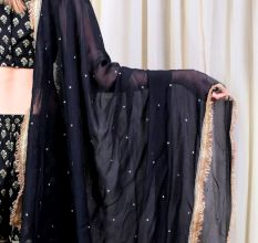 Black blouse with Sharara Set
