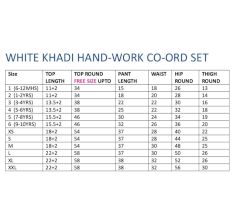 Khadi Hand Embroidery Work Co Ord Set
