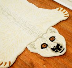 Rug Hand Tufted Woolen Bear Rug For Kids Room