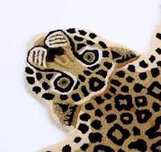Rug Hand Tufted Woolen Leopard For Kids Room