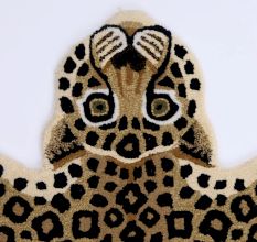 Rug Hand Tufted Woolen Leopard For Kids Room