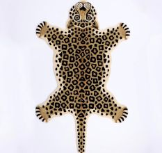 Rug Hand Tufted Woolen Leopard For Kids Room
