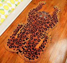 Rug Hand Tufted Woolen Luxurious Leopard Rug For Kids Room