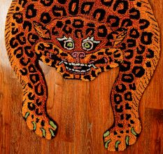 Rug Hand Tufted Woolen Luxurious Leopard Rug For Kids Room