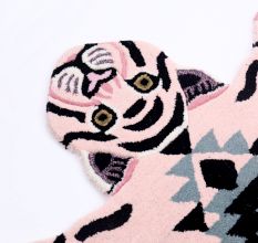 Large Rug Hand Tufted Woolen Mahee Majestic Tiger Rug