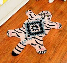 Large Rug Hand Tufted Woolen Mahee Majestic Tiger Rug