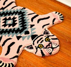 Large Rug Hand Tufted Woolen Mahee Majestic Tiger Rug