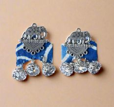 Indigo Elephant Earrings For Women