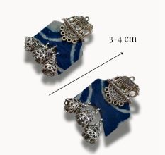 Indigo Elephant Earrings For Women