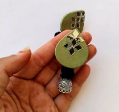 Light Green Mirror Earrings