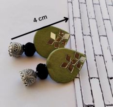 Light Green Mirror Earrings