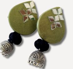 Light Green Mirror Earrings