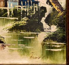 Oil Painting on Cloth and Hard Board